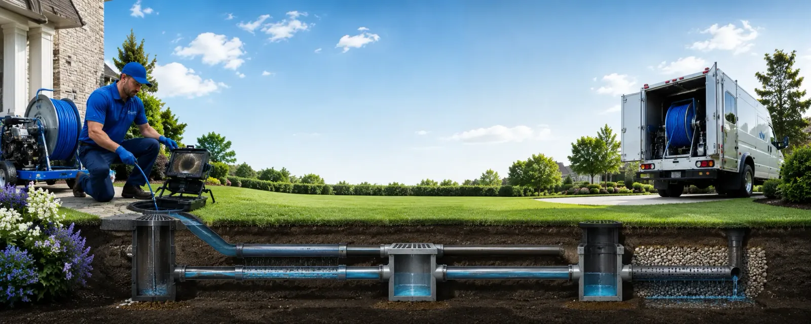 Outdoor drain cleaning information for Bacova, VA